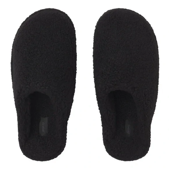 SKIMS Shoes Skims Teddy Slipper In Onyx Black Womens Size
